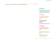 Tablet Screenshot of abinitio.com